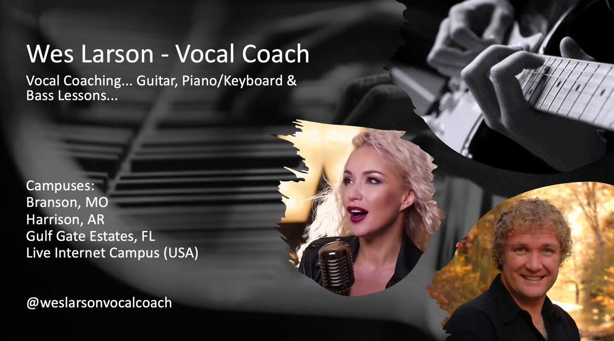 weslarson's tweet photo. WE’LL HELP YOU MAKE SOME MUSIC!!!
Looking for some fun, educational activities for you or your children? Why not private music lessons?  A few openings are now available, but they will be gone, quickly!

Vocal Coaching... Guitar, Piano &amp; Bass Lessons... https://t.co/QEWD3f6TCz