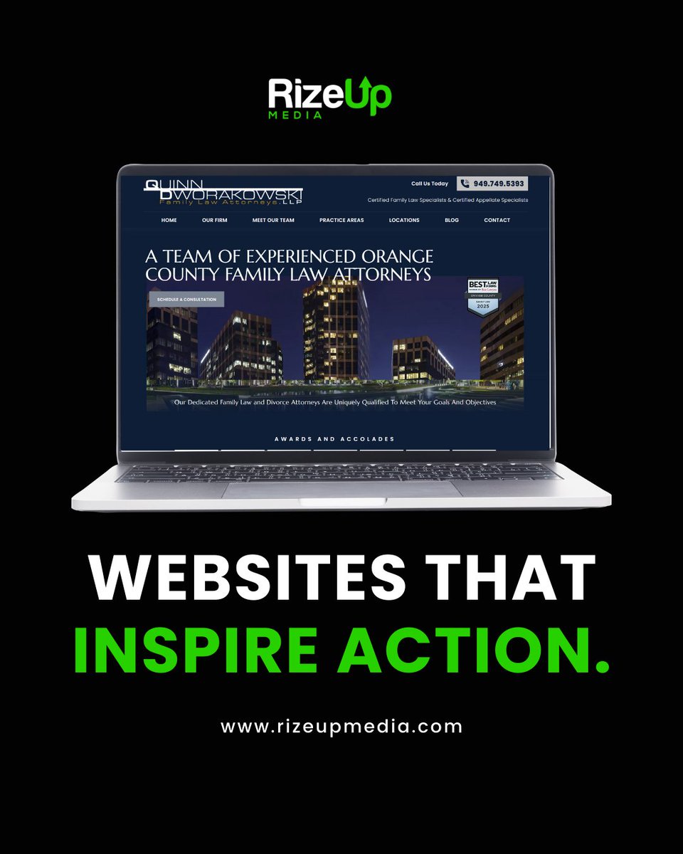 rizeupmedia's tweet photo. We design sites that feel intuitive, look professional, and convert effortlessly. Because your website shouldn’t just inform — it should persuade. See the difference: https://t.co/xRkazZThXI  #LawFirmWebDesign #DigitalFirstImpression #AttorneyBrand https://t.co/lHurcjbH4A