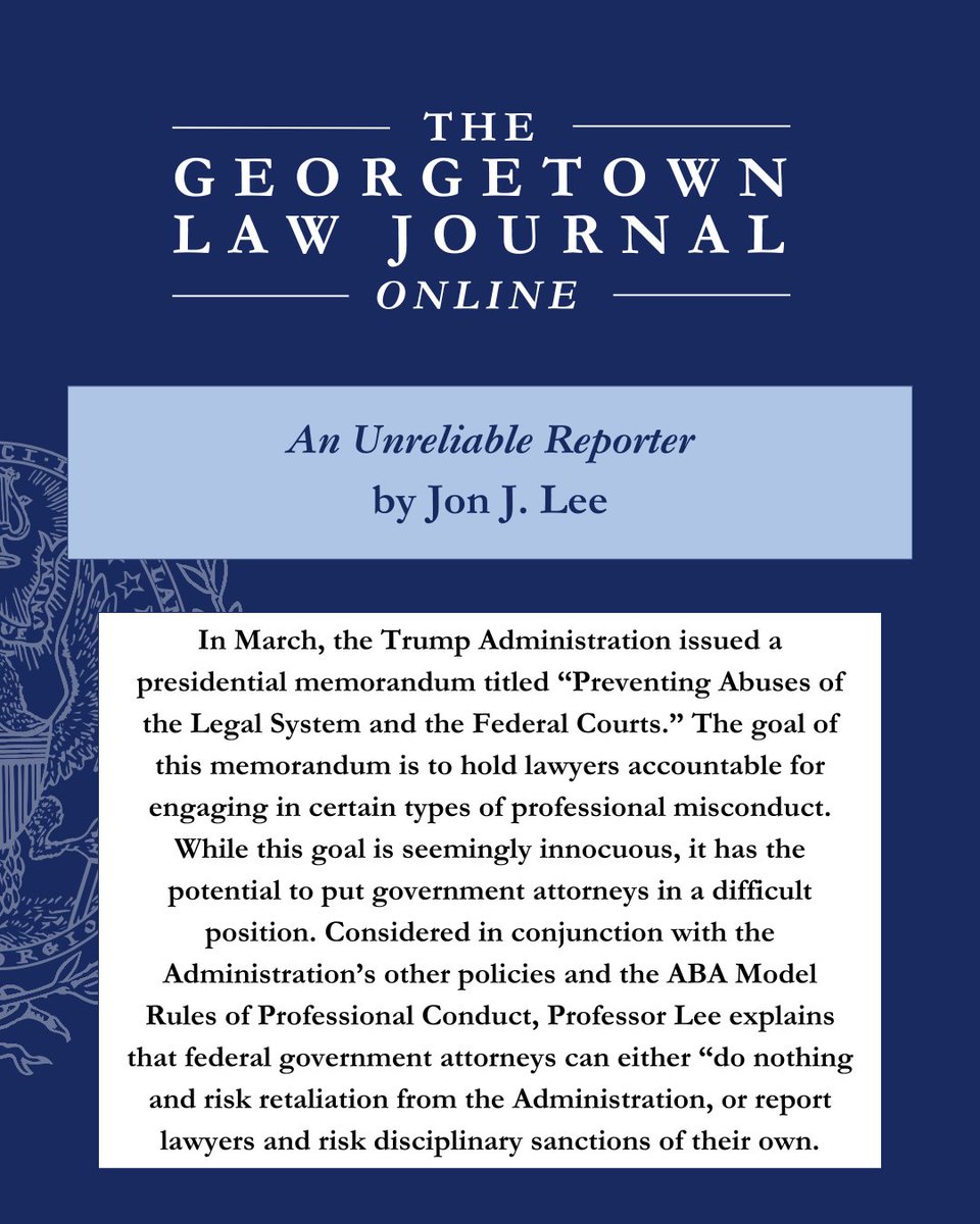 The Georgetown Law Journal tweet media