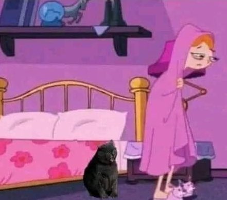 Yo en la madrugada, por que su alteza quiere comida