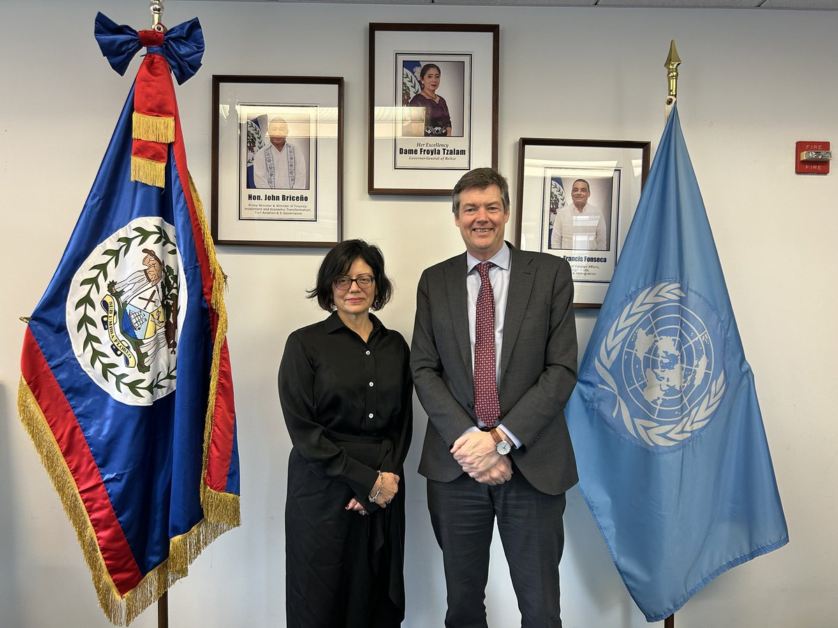 Pleasure meeting the PR of <a href="/BelizeUN/">Permanent Mission of Belize to the United Nations</a>, Janine Elizabeth Coye-Felson, to provide an update on IOM’s Resilience Campaign. Thoughtful conversation on the role of the diaspora and labour mobility pathways.