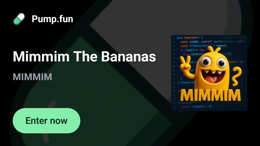 Do you like Bananas or Yellow Color - Tell Me 🚀😅
join.pump.fun/HSag/ire5yi3w