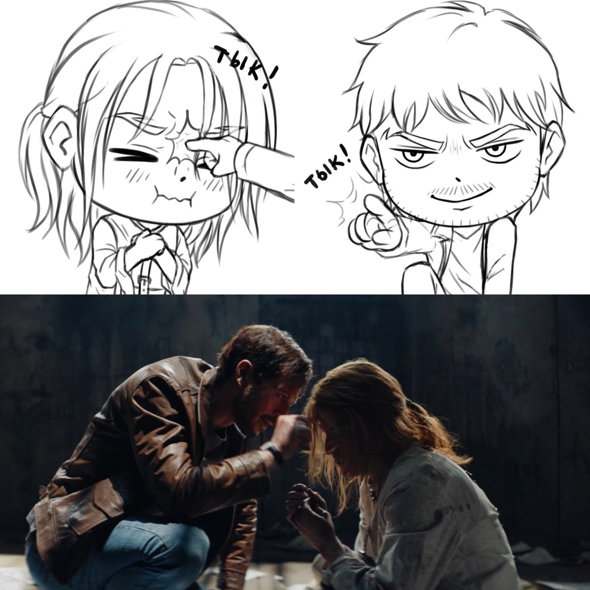 Меня вдохновило на парные стикеры :> ну хоть немного обновлю стикерпак с #разгром'ами👀

Ухх... хочу поскорее увидеть эту сцену с шахматами😭