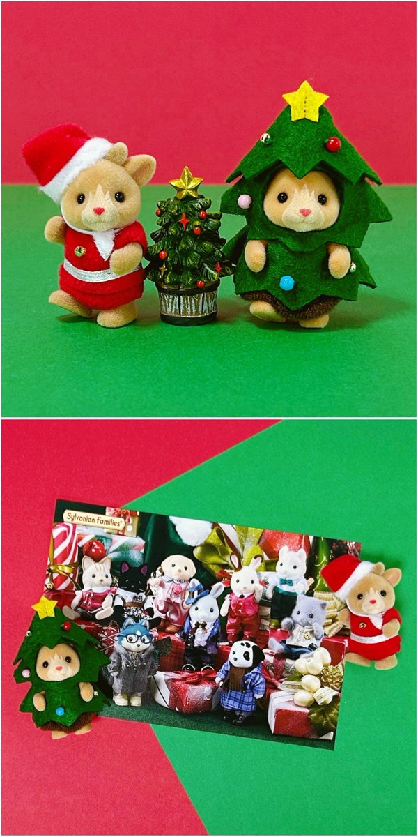 久しぶりのシルバニアファミリー😊《赤ちゃんペアセット（なかよし