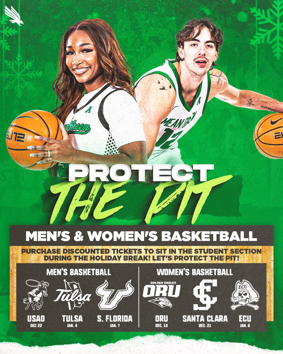 MeanGreenSports's tweet image. Holiday Season 🤝 Hoops Season

🎟️: northtex.as/4aJ6qhX

#GMG🦅