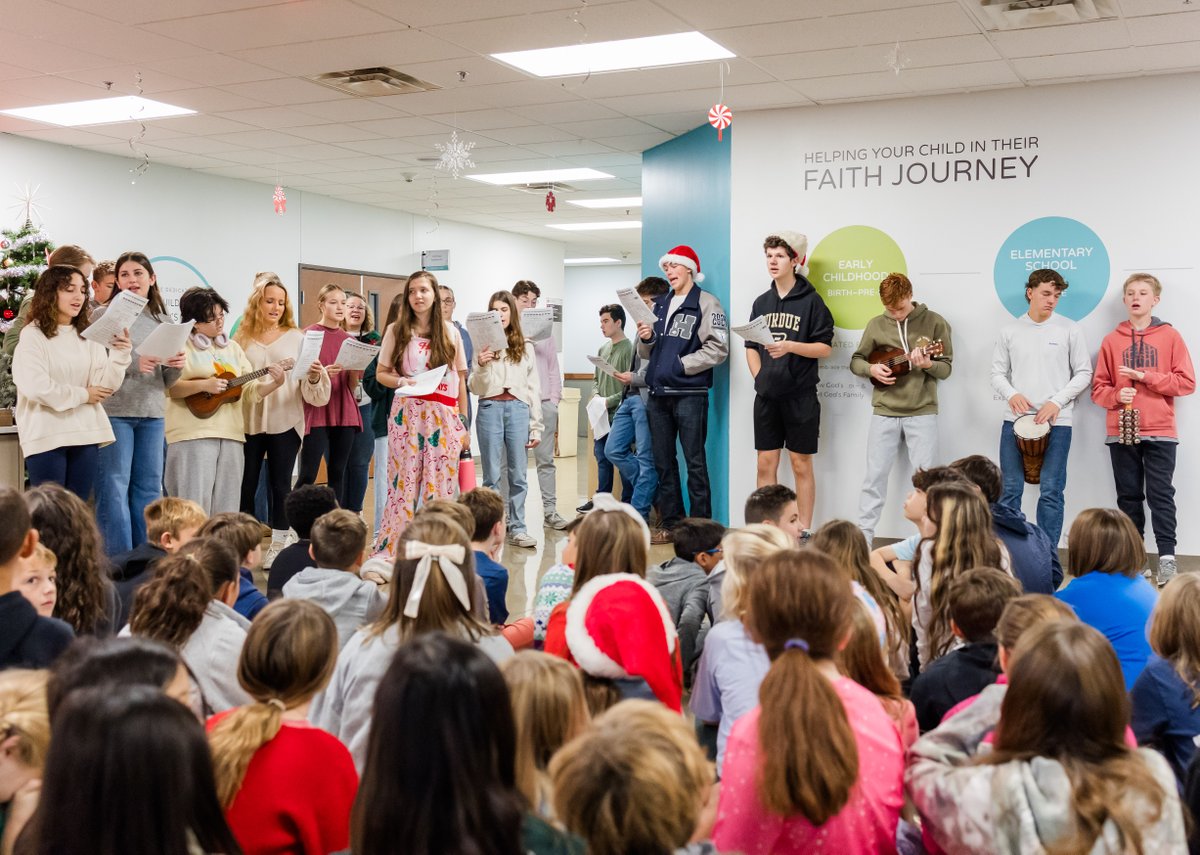 We love the Jolly Trolly! Our PTF, parents, and students traveled the halls singing Christmas carols, serving hot chocolate, and passing out Christmas goodies to our wonderful teachers and staff.

"Glory to God in the highest, and on earth peace, good will toward men." Luke 2:14