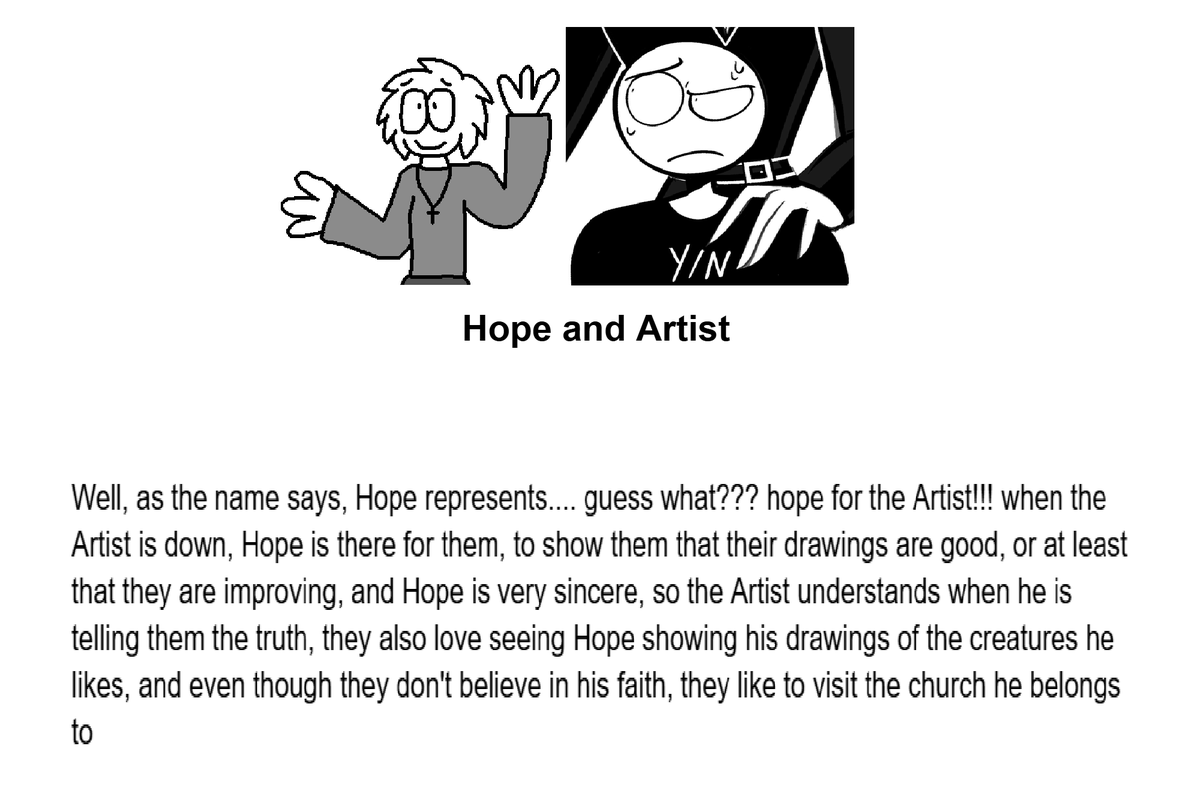 AvanArchosaurus's tweet photo. Hope's relationship with the other characters in ASG part 1 (Reposted because I wanted to fix a few things) #ArtStrugglesGame #DiapsidsofChrist https://t.co/3qyZ4AiEdE https://t.co/D2NPPJbopj