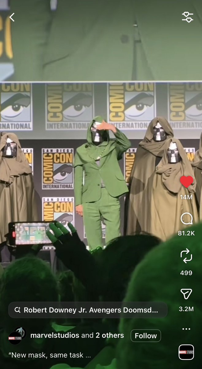 I would like to add that when mf RDJ was announced as Doctor Doom. IT GARNERED OVER 290 MILLION VIEWS IN 4 DAYS !!!!!

My man is right all this hate from fake fans is gonna stay on twitter. Real fans and audiences are locked tf in for this.

#DoomEra #AvengersDoomsday