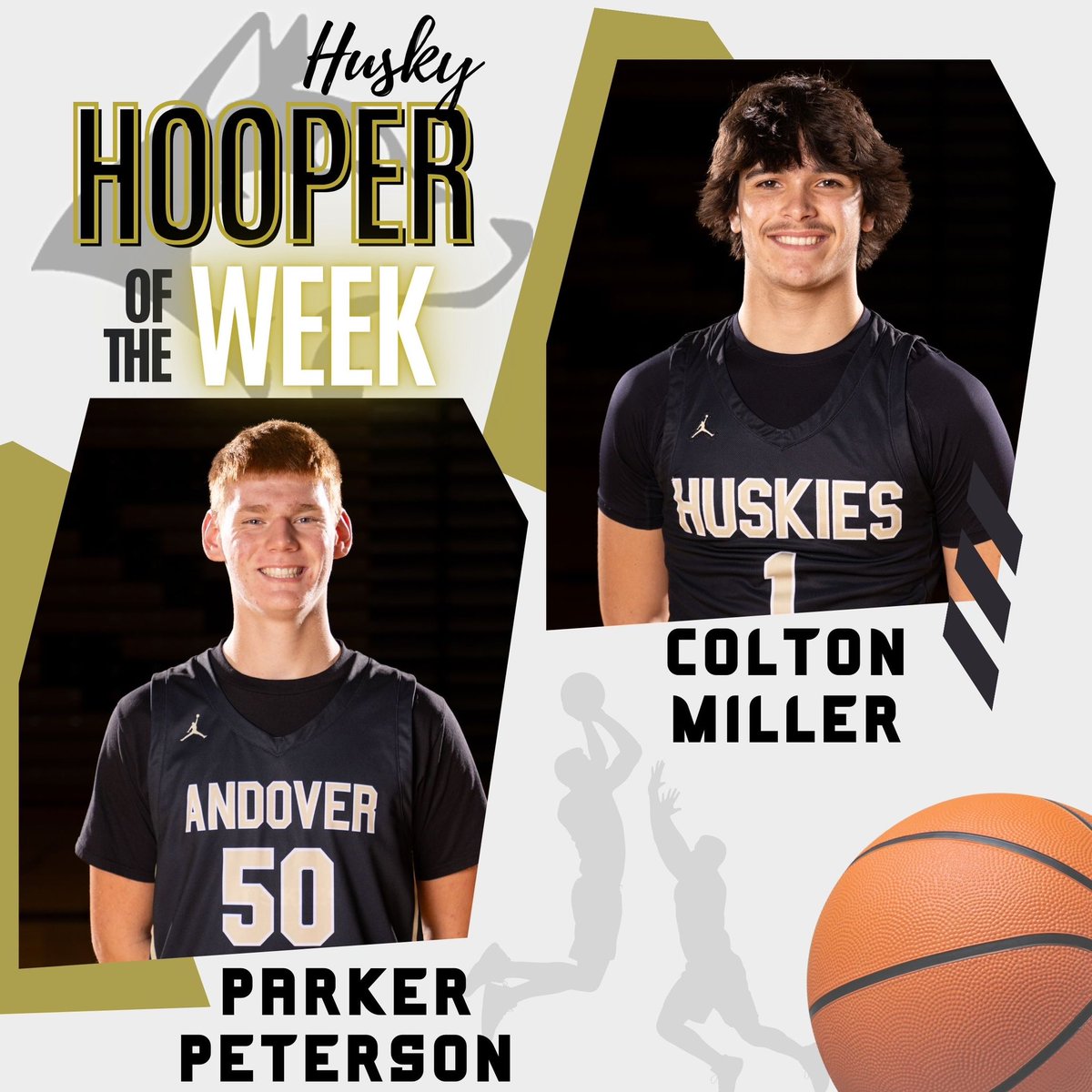 andover_hoops's tweet image. Our Week 2 Husky Hooper of the week award winners are…