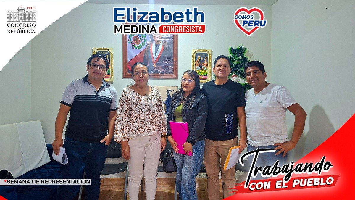 📷 𝐃𝐞𝐟𝐞𝐧𝐬𝐚 𝐝𝐞𝐥 𝐝𝐞𝐫𝐞𝐜𝐡𝐨 𝐥𝐚𝐛𝐨𝐫𝐚𝐥 𝐝𝐞 𝐧𝐮𝐞𝐬𝐭𝐫𝐨𝐬 𝐭𝐫𝐚𝐛𝐚𝐣𝐚𝐝𝐨𝐫𝐞𝐬 𝐝𝐞 𝐬𝐚𝐥𝐮𝐝 📷
#SemanaDeRepresentacion #ElizabethMedina
Congresista