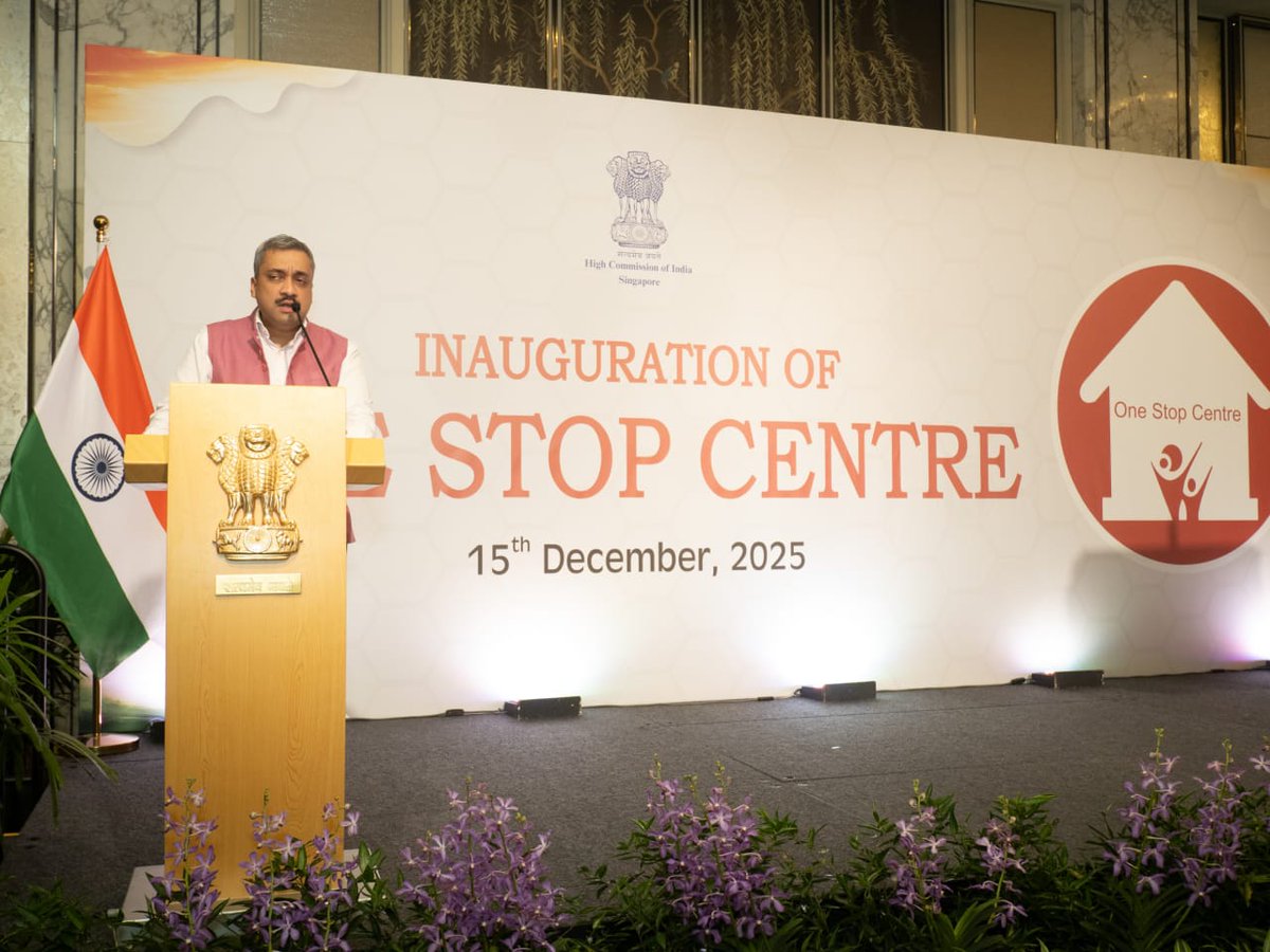 HCI_Singapore's tweet photo. High Commissioner inaugurated the 'One Stop Centre' today in Singapore. It will be a dedicated office to support Indian women in distress by offering legal, medical, and psychological assistance.
#OneStopCentre #WomenEmpowerment #SupportForWomen https://t.co/tNjWQ5OSLh