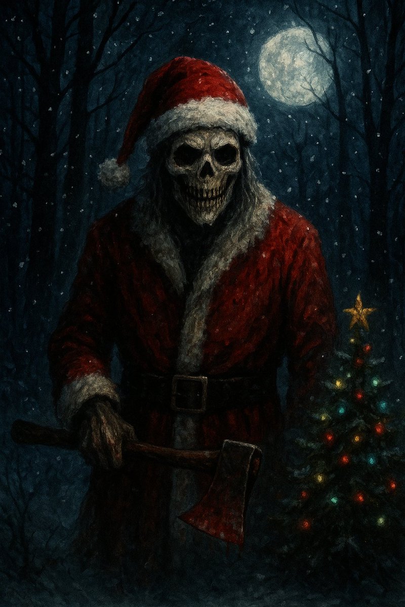 Gh0ulShade's tweet photo. #HorrorChristmas #CreepyChristmas #DarkChristmas #TwistedChristmas #HolidayHorror #EvilSanta https://t.co/Ky9hxJwmIX