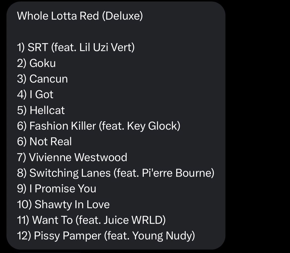 followHerStar's tweet image. THE WLR DELUXE TRACKLIST HAS SURFACED ONLINE👀