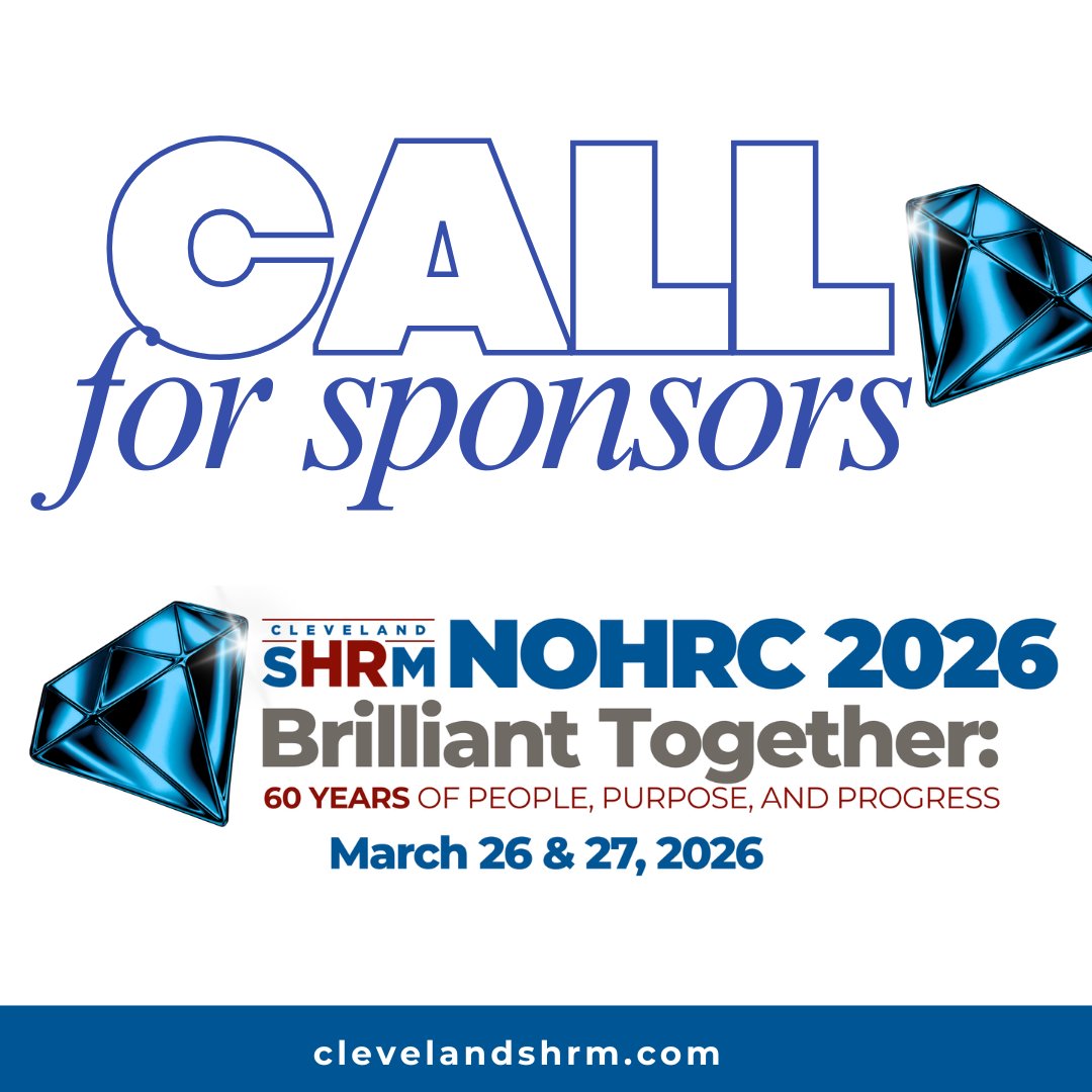 Showcase your business during our 2026 NOHRC conference happening March 26 &amp; 27th! Get in front of our HR audience that attends our biggest annual event of the year! 

Sponsorships are available and reach out today. 

clevelandshrm.com/store/ListProd…