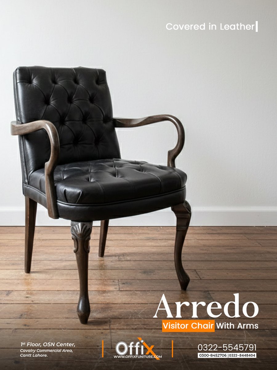 Offixfurniture_'s tweet image. Introduce a touch of timeless elegance to your office setup with our premium Visitor Chair.

📞 Contact Us: 0322-5545791 / 0300-8452706 
📍 Visit Us: 1st Floor, OSN Center, Cavalry Commercial Area, Cantt Lahore. 
🌐 Explore More: offixfurniture.com

#OfficeDecor #SideChair