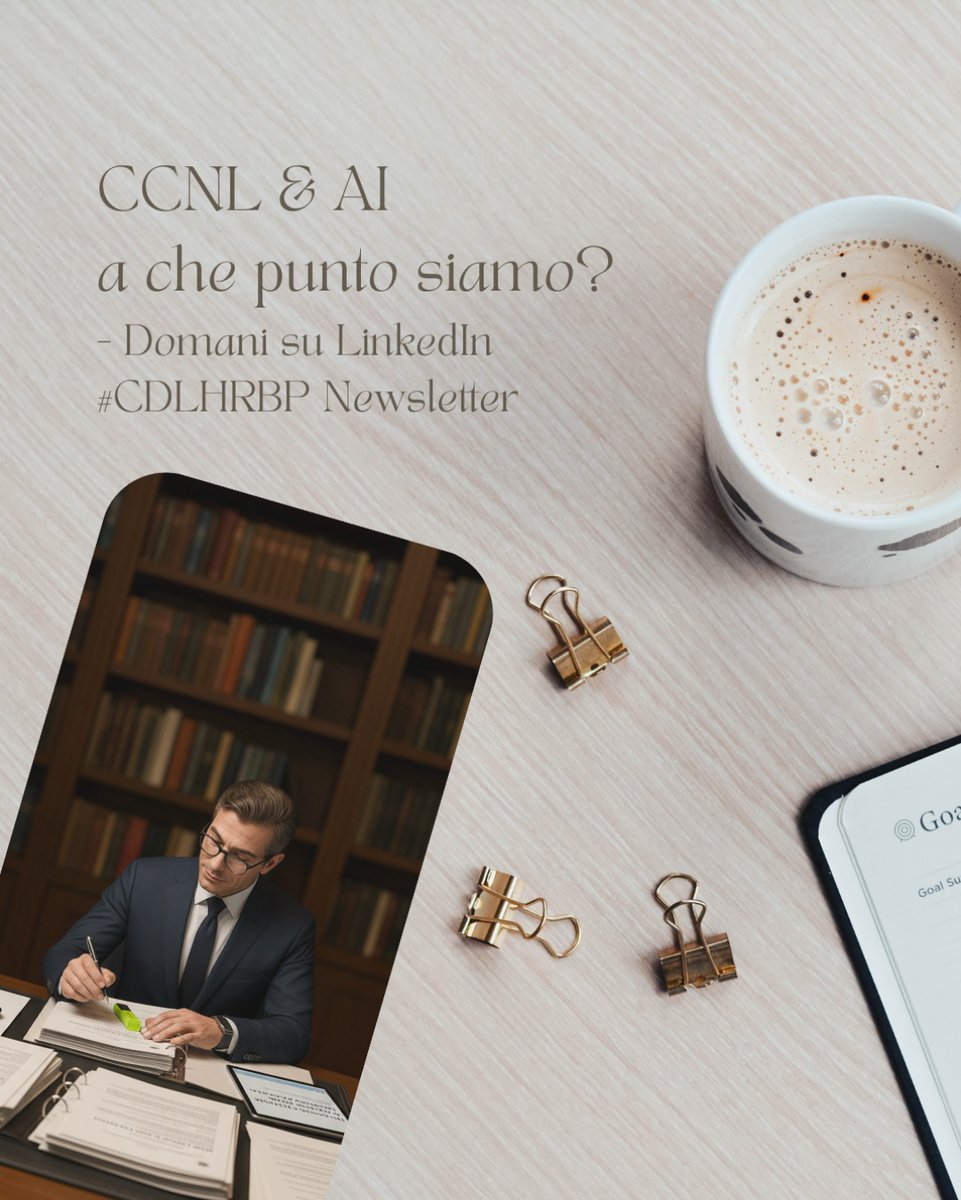 consulromeo's tweet photo. I #CCNL parlano già di intelligenza artificiale? In che termini? Domani nella Newsletter #CDLHRBP su #LinkedIn. 
#AI #IA #CDL https://t.co/NSdQZGWCjC