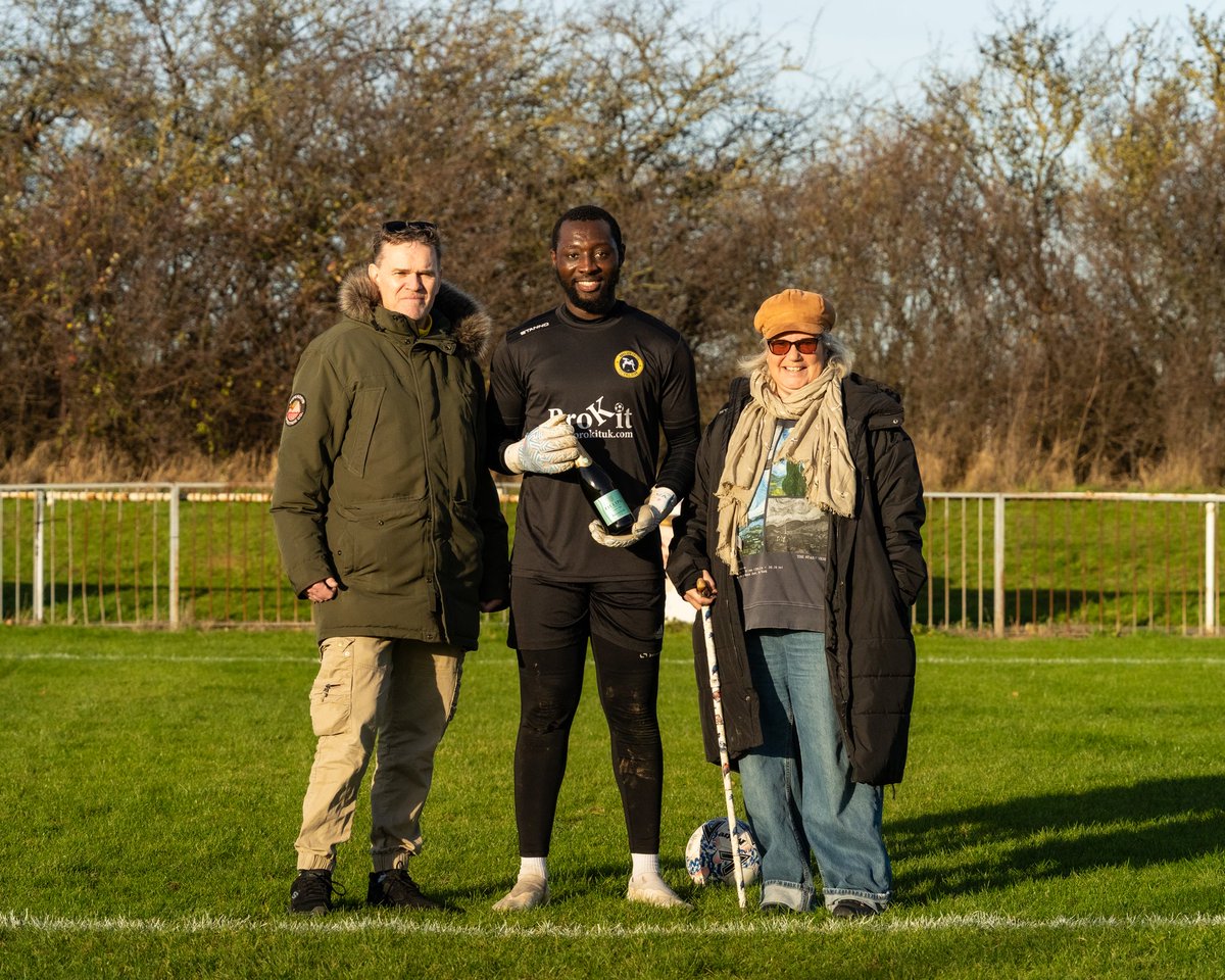 After a great month in goal for The Bee's, Enos Duah is Basildon United Supporters player of the month for November, well done Enos and fully deserved 👏 🐝🟡⚫️
