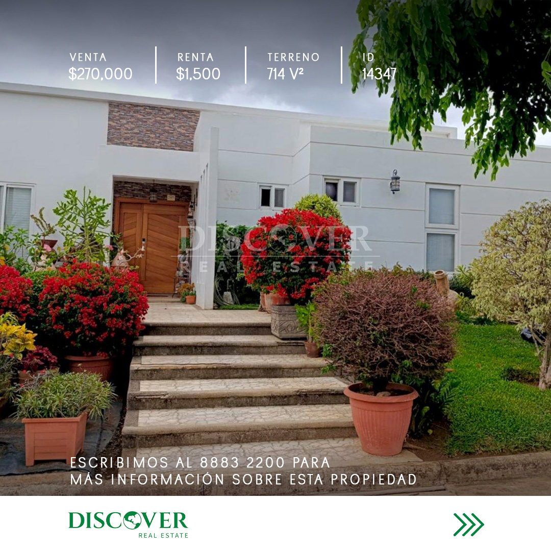 DiscoverRealtor's tweet image. 🌿 Casa en condominio en Esquipulas: tranquilidad, seguridad y estilo de vida moderno.

3 habitaciones, 3 baños, jardín y terraza, cerca de los principales servicios de Managua.

💲 Venta: $270,000 | Renta: $1,500
🔑 ID: 14347
📲 +505 8883-2200
#Esquipulas #BienesRaícesNI #Venta