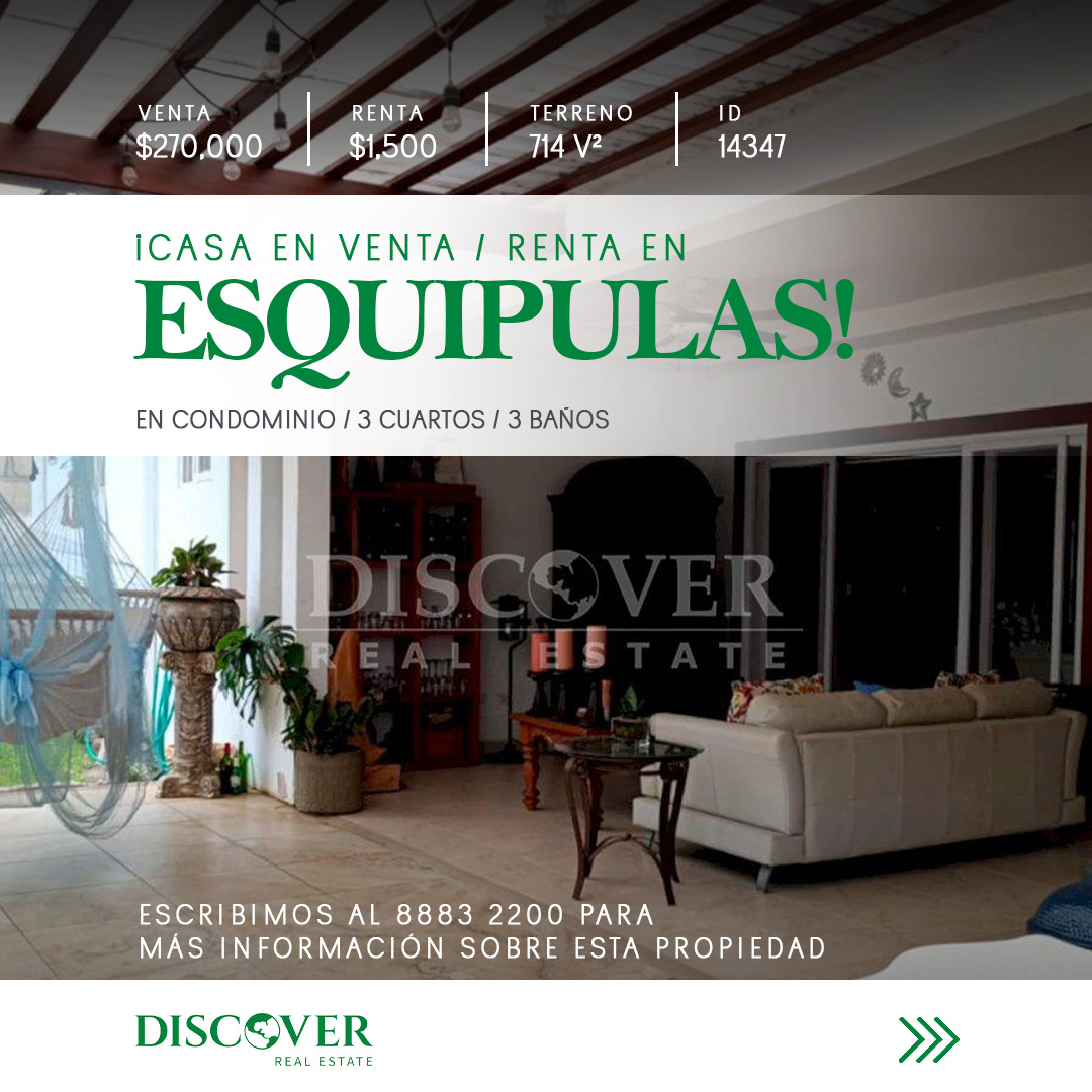 DiscoverRealtor's tweet image. 🌿 Casa en condominio en Esquipulas: tranquilidad, seguridad y estilo de vida moderno.

3 habitaciones, 3 baños, jardín y terraza, cerca de los principales servicios de Managua.

💲 Venta: $270,000 | Renta: $1,500
🔑 ID: 14347
📲 +505 8883-2200
#Esquipulas #BienesRaícesNI #Venta