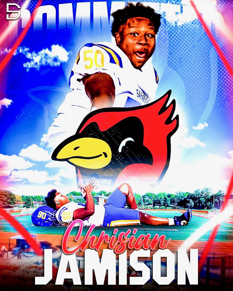 Proud to announce my commitment to <a href="/Ott_Football/">Otterbein University Football</a>, thank you God, My Coaches and My Teammates and family for building me and helping me be presented this opportunity, thank you <a href="/CoachMarquis/">Dave Marquis</a> for everything and more, GO CARDS!!