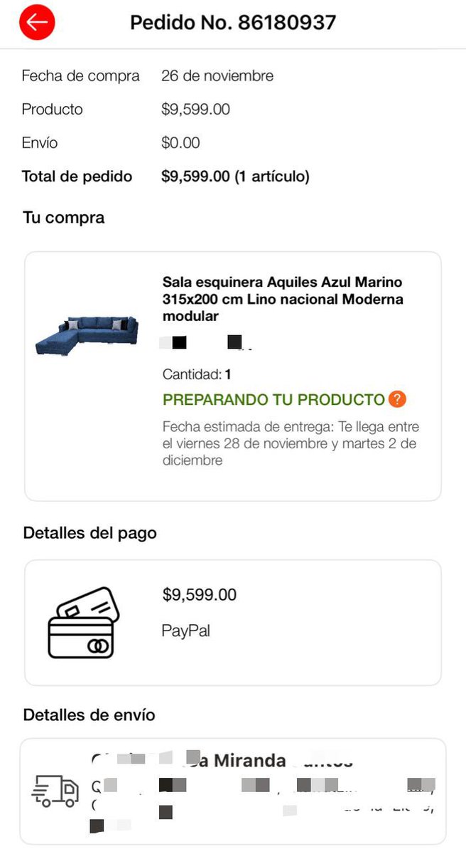 halcug's tweet photo. @searsmexico buenas tardes, de su apoyo para poder agilizar el proceso de envío… llevo más de 15 días esperando mínimo la guía de envío y nada.
Tus medios de contacto no son eficientes como comentas en la llamada, tardan en contestar 1hr cada respuesta a lo que solicitan. https://t.co/KcoxvSqJCG