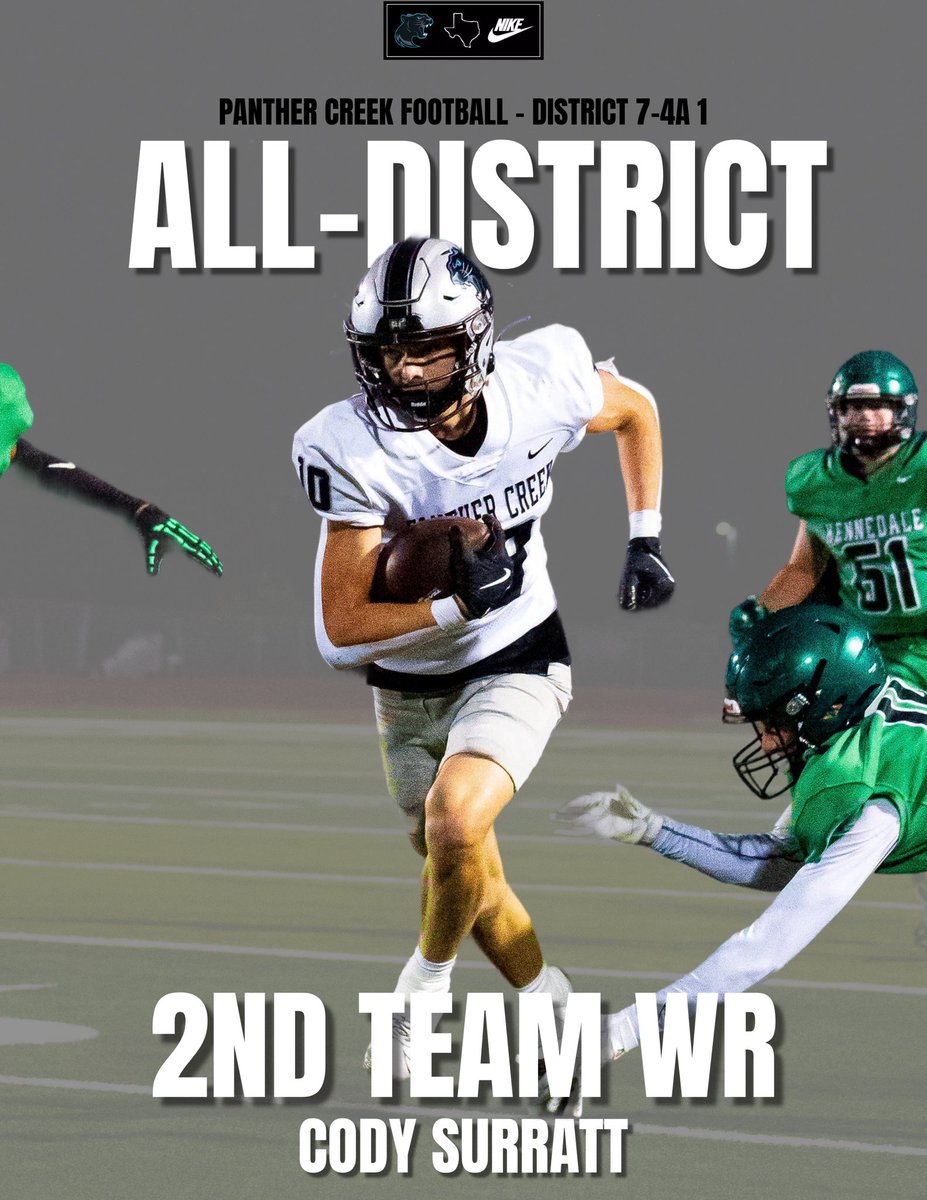 PCHSfriscoFB's tweet photo. Congrats to our 2nd Team All-District Offense Recipients!

#CREEK https://t.co/DG2m7KqDMH