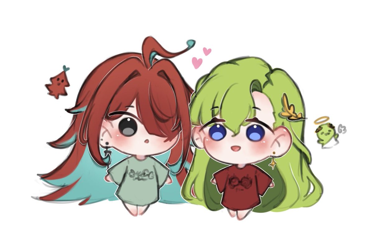 สลับเสื้อ…❤️💚🤏
#Drawthedev #EraYourArt