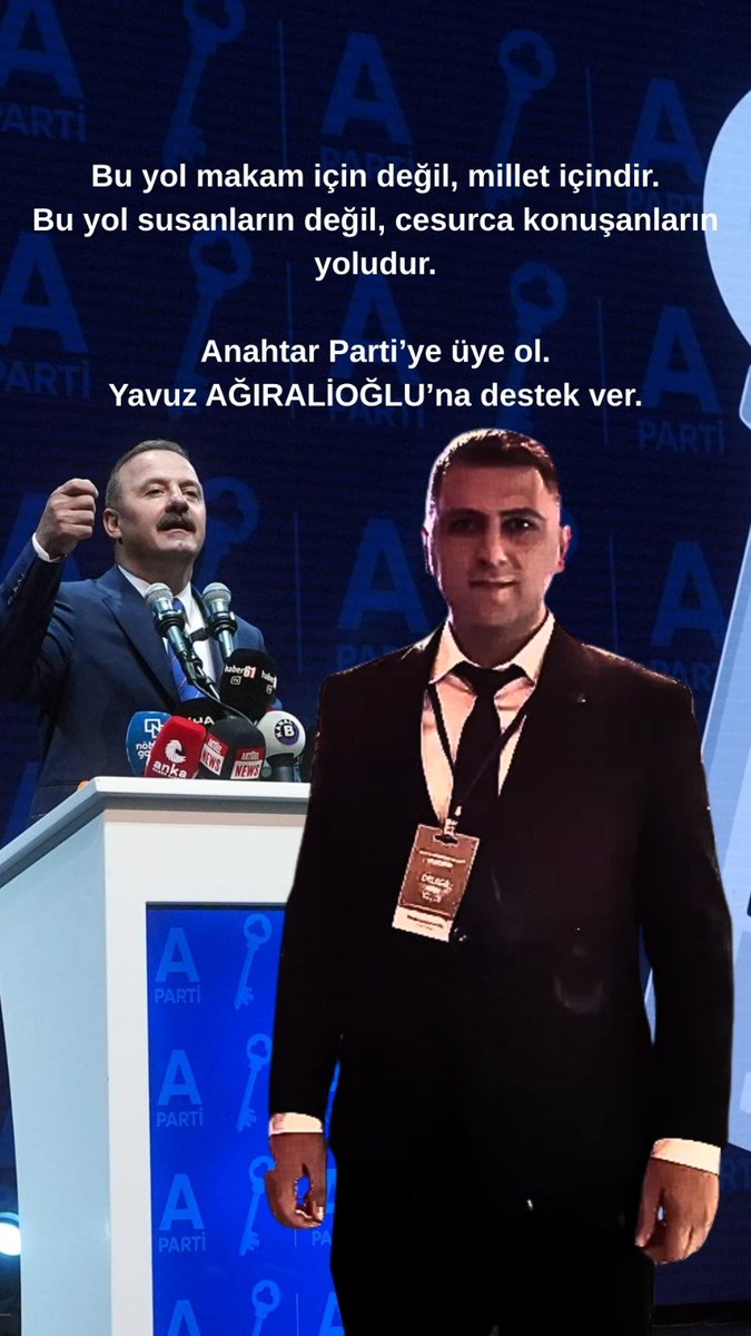 #AnahtarSenOl
#AnahtarParti

uyelik.anahtarparti.org/home