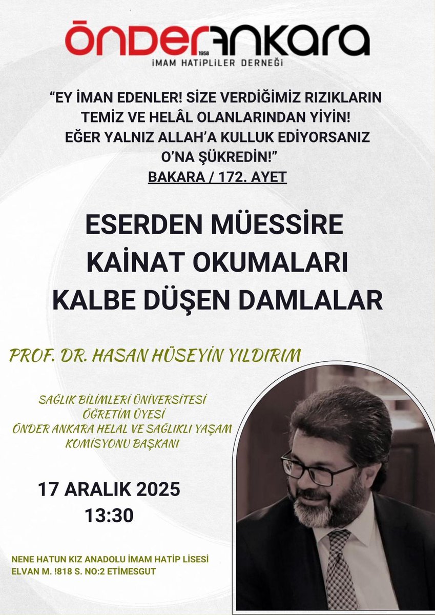 Ankara Nene Hatun Kız Anadolu İmam Hatip Lisesi (@nenehatunaihl) on Twitter photo 