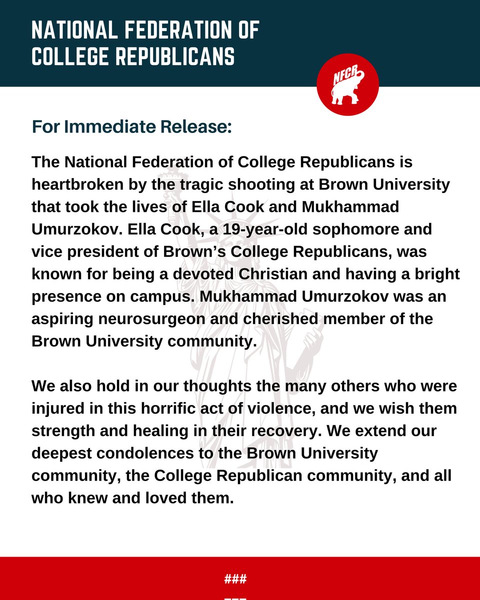 cr_national's tweet photo. Our prayers are with Elle’s and Muhammad’s families, and with all those affected by this tragedy. ‘Blessed are those who mourn, for they shall be comforted.’ — Matthew 5:4 https://t.co/Sp01IqO4Ef