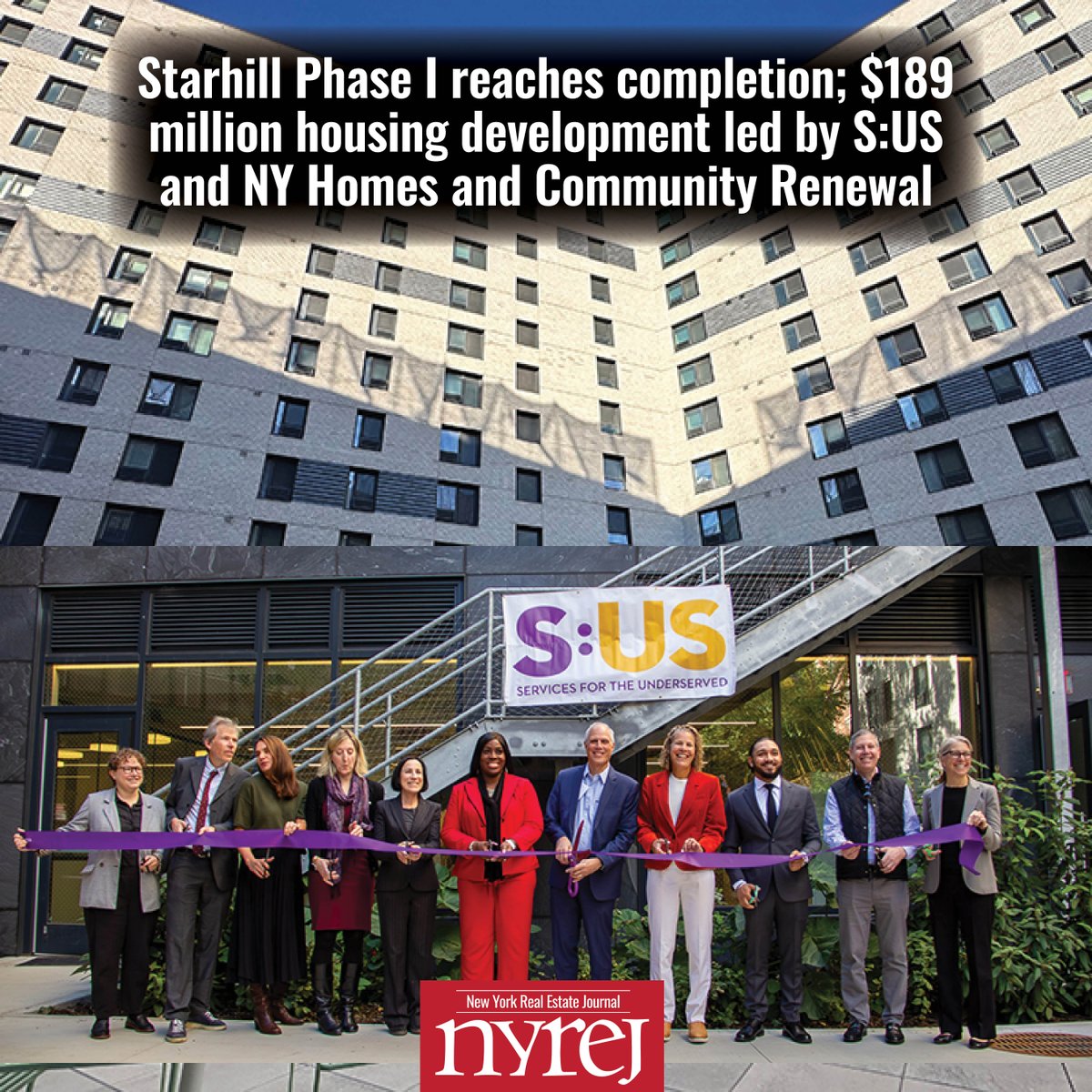Starhill Phase I reaches completion; $189 million housing development led by S:US and NY Homes and Community Renewal - Read more here: hubs.la/Q03Y83Xk0 #NYREJ #commercialrealestate <a href="/NYSHCR/">NYS HCR</a> <a href="/sus_org/">Services for the UnderServed (S:US)</a>