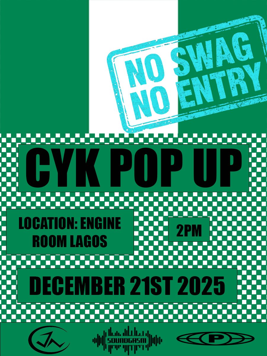 CYK POP-UP. ENGINE ROOM. 21ST🇳🇬