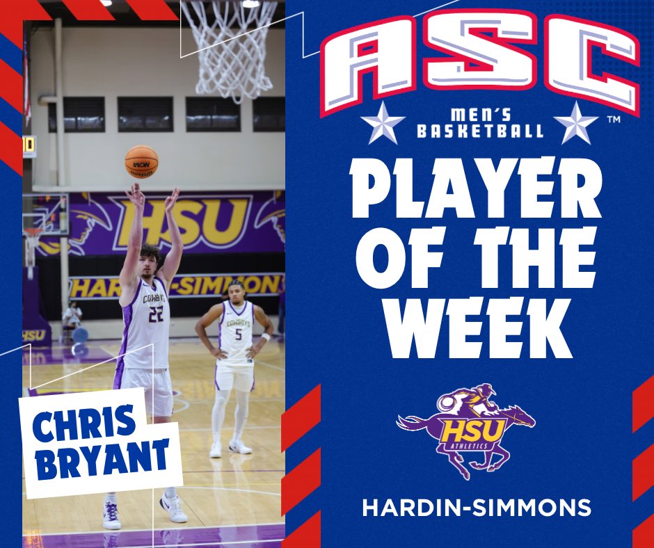 ASC_sports's tweet photo. ASC Men’s Basketball Player of the Week! 

Read more: https://t.co/3RR6vRyrrr

#ASCsports #ASCmb #d3hoops https://t.co/gmq8VvWKCN