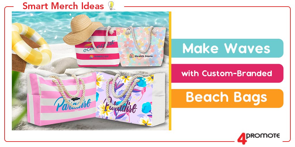 4promote's tweet image. Make Waves with Custom-Branded Beach Bags #CustomBeachBag #BeachEssentials #BrandedSummerPromos ow.ly/3Vy750XB50z
