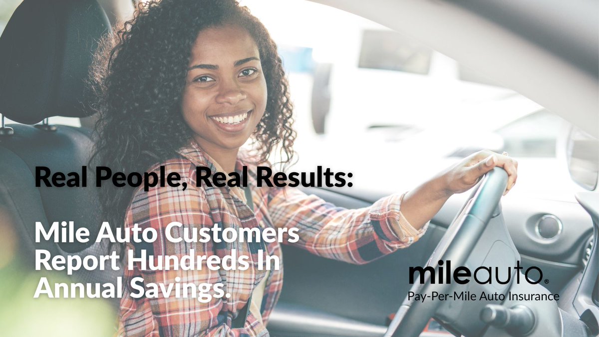 DriveMile's tweet photo. Real people, real results: Mile Auto customers report hundreds in annual savings. This makes Mile Auto a smarter, fairer choice for drivers who want affordable insurance with transparent pricing and no hassle. https://t.co/9I7lg6fRfa