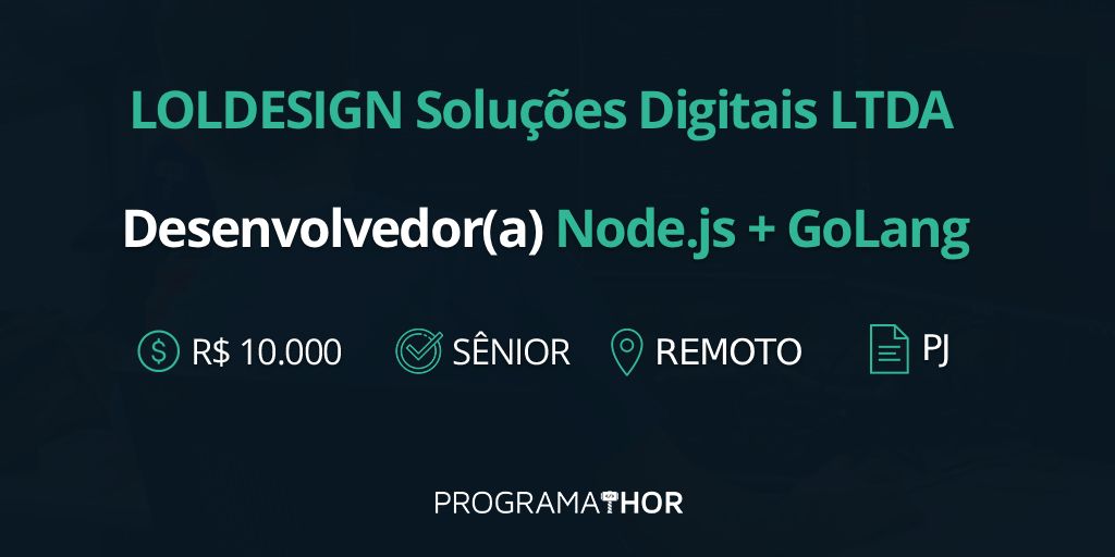 ProgramaThor's tweet image. {VAGA}
Desenvolvedor(a) Node.js + GoLang
shre.ink/qsGN 

#vaga #vagaremota #dev #TI #backend #node #golang #programathor
