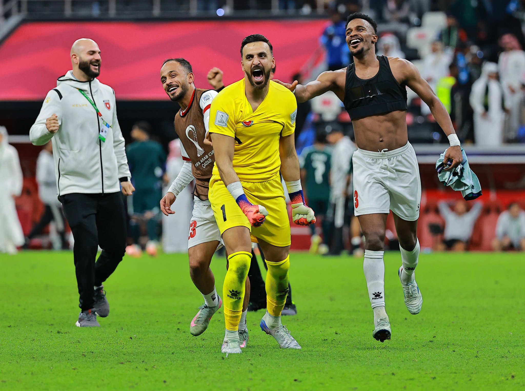 احتفالات أردنية ببلوغ نهائي كأس العرب. #السعودية_الأردن 