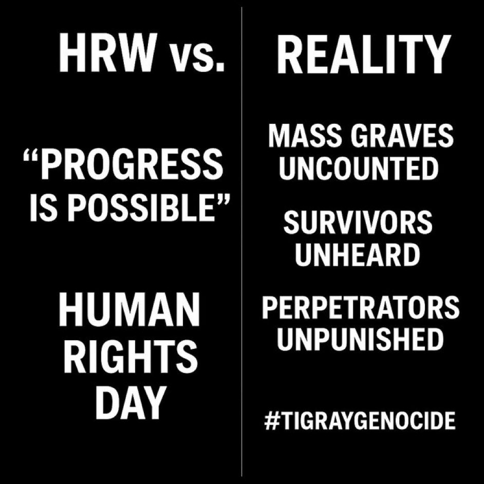 HRW highlights repression worldwide.But stays soft on Ethiopia’s ongoing atrocities. No urgency. No outrage. No naming of perpetrators. It’s selective spotlighting  &amp; Tigray is left in the dark.<a href="/UNGeneva/">United Nations Geneva</a> @POTU <a href="/VP/">Vice President JD Vance</a> 
<a href="/hrw/">Human Rights Watch</a> <a href="/EUCouncil/">EU Council</a> <a href="/UKParliament/">UK Parliament</a> <a href="/StateDept/">Department of State</a> <a href="/SecRubio/">Secretary Marco Rubio</a> <a href="/_AfricanUnion/">African Union</a>