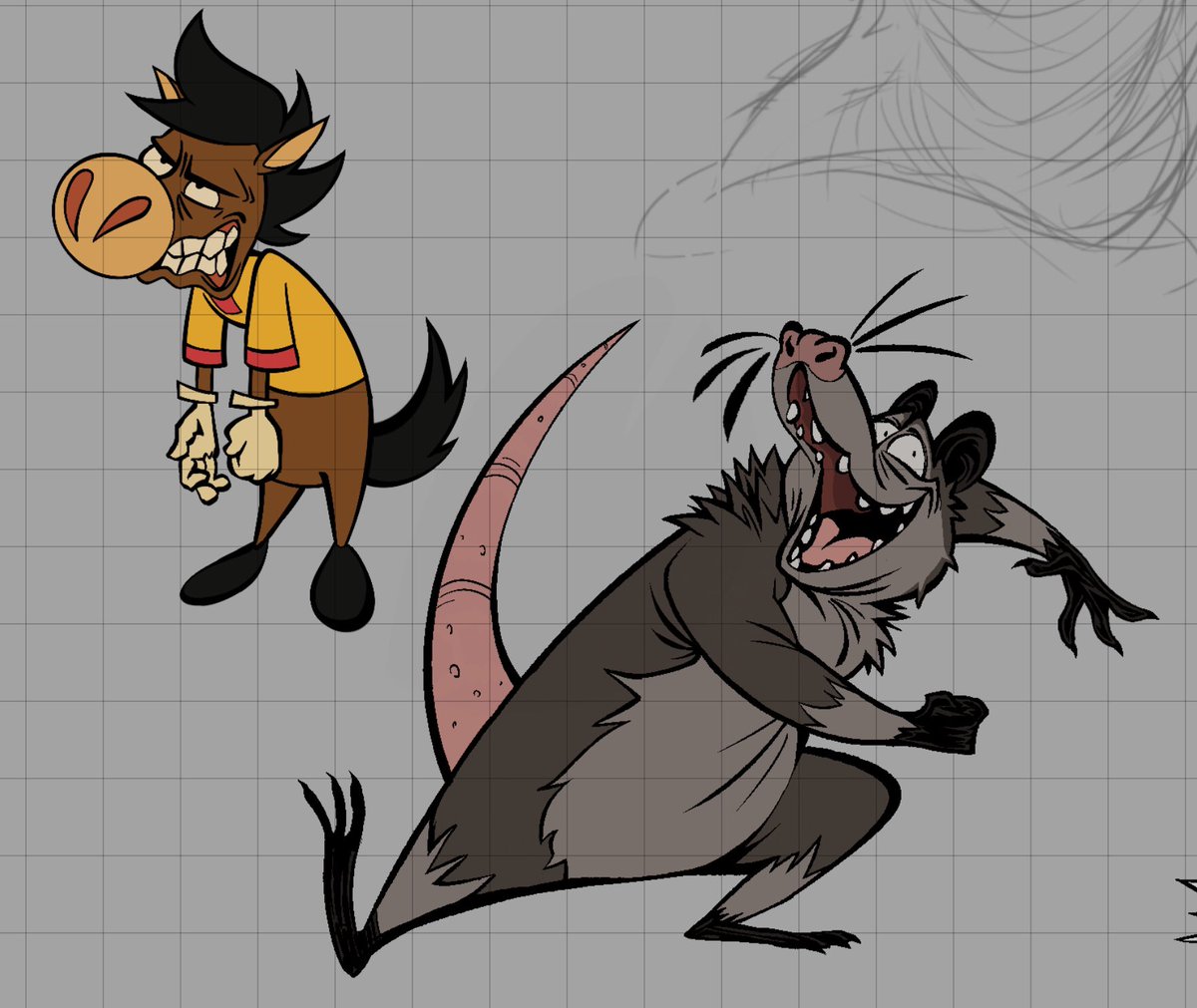 Dancing animal people