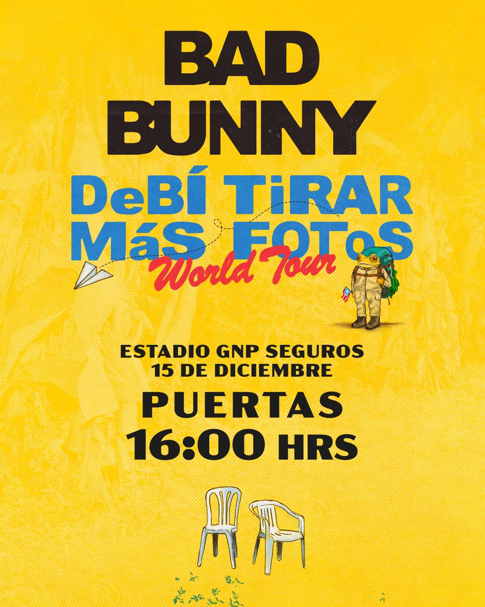 BadBunny_Mex's tweet image. Listos para el show 4/8? En un par de horas se abren puertas. #DTmFWorldTour 🏟️🐰📸🇲🇽