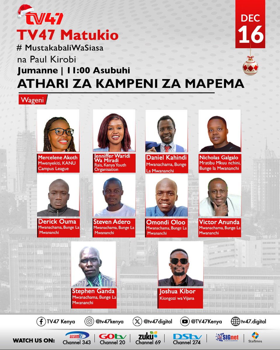 For now, all we wanna see and hear is work, work, work. Development galore! Politrricks and campaigns hadi 2027. <a href="/tv47digital/">TV 47 Digital</a>