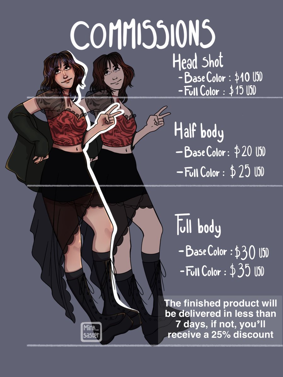 Mink Saster ✨ (Commissions Open) ✍️ tweet media