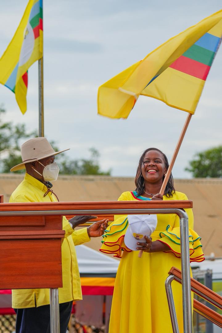 GraniaMp's tweet photo. Our flag is home and dry. Mubende for NRM and NRM for Mubende. Thank you our mzee @KagutaMuseveni. People of Mubende wish you a landslide victory on 15th Jan 2026. https://t.co/AlitKRUvBr