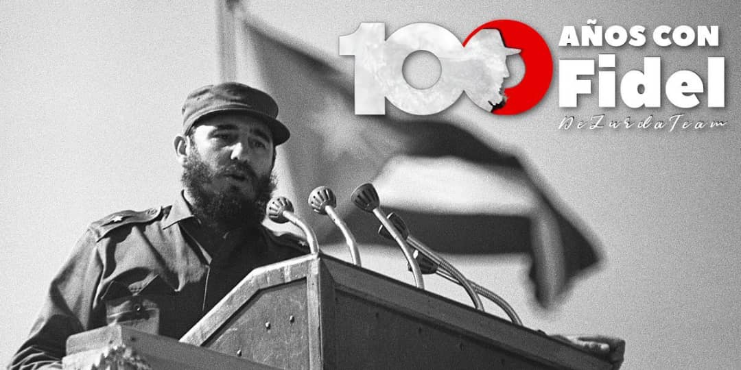 #FidelPorSiempre: "¡Mientras haya imperialismo, y mientras haya pueblos víctimas de la agresión imperialista, y mientras haya pueblos luchando contra el imperialismo, su causa será nuestra causa en cualquier rincón del mundo!"
#100AñosConFidel