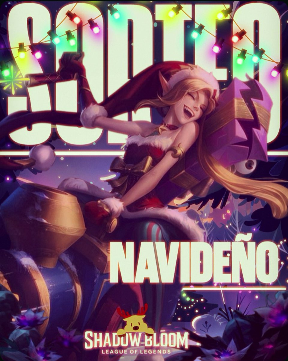 🌑🌸 SORTEO NAVIDEÑO SHADOWBLOOM 🌸🌑

Desde la sombra florecen los regalos esta Navidad 🎄✨
🎁 Skin épica navideña – 1350 RP

📅 Se juega: 24 de diciembre
🌎 Servidor: LAN &amp; LAS

Para participar:
🌸 Síguenos 
🌑 RT
✨ Like
🖤 Etiqueta a 3 amistades

Que la sombra florezca ✨