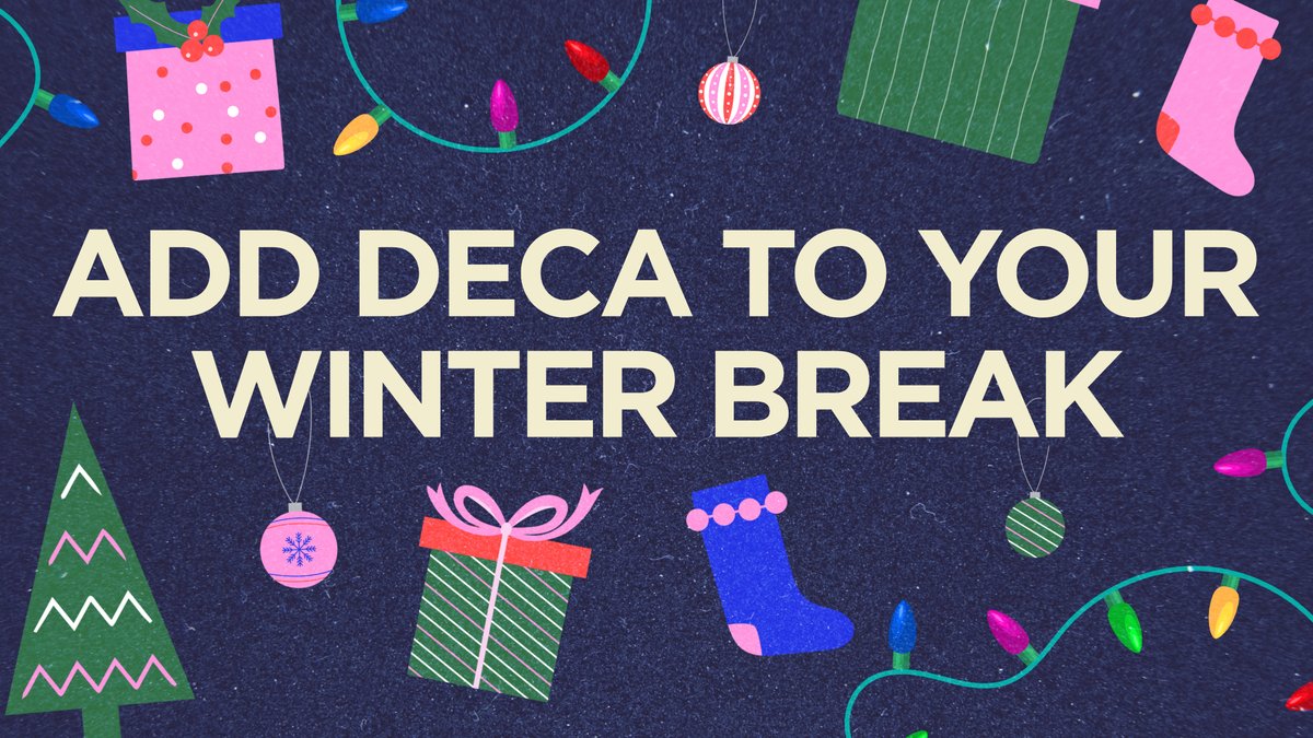 DECAInc's tweet image. 👀 Looking for ways to #GoTheExtra while on break? ⁠
Check out our list of ideas to add DECA to your winter break ☃️⁠
👉 Visit this article to learn more: decadirect.org/articles/add-d…