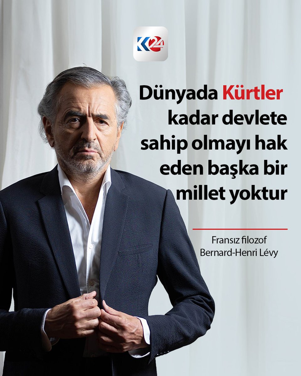 Fransız filozof: Kürt devleti, Orta Doğu'da istikrarın tek anahtarıdır

📌 "Orta Doğu'da istikrara ulaşmanın tek yolu, bir Kürt devletinin kurulmasıdır"
📌 "Son 10 yılda terörizmle mücadelede Peşmergeler kadar etkili bir güç görmedim"
📌 "Dünyada Kürtler kadar devlete sahip