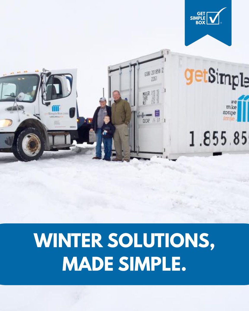 Our weather-resistant containers are built to handle winter conditions—keeping your belongings protected, accessible, and right where you need them. From seasonal storage to winter projects, we’ve got you covered all year long.
#GetSimpleBox #WinterStorage #PortableStorage