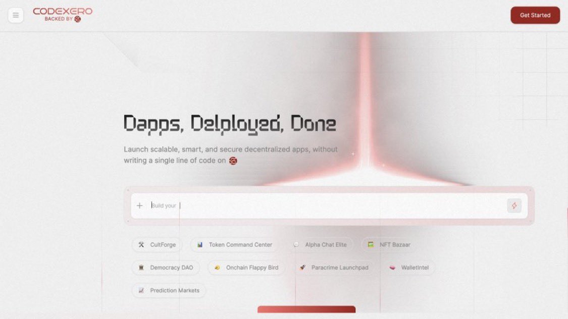Samtop's tweet image. Imagine a decentralized Wall Street where anyone can launch their ideas as real apps. @CodeXero_xyz is that Liberation Engine

You turn concepts to on-chain dApps without heavy coding. 

You can test your apps live, engage users directly, and even tokenize your creations to earn.