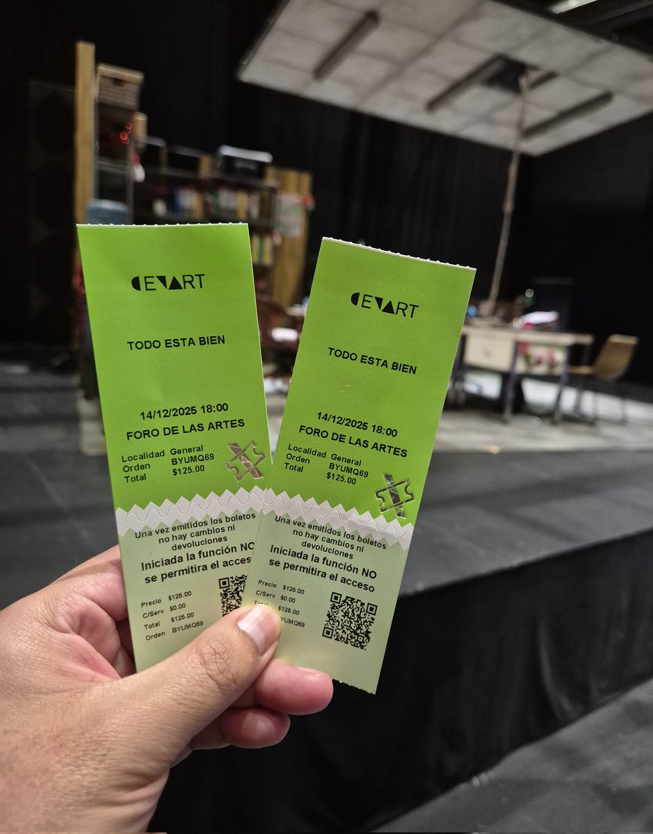 Gracias <a href="/venalteatroMX/">Ven Al Teatro MX 🎭</a> pase un rato agradable.

Sólo me quedo una duda, serían tan amables de enviarme un MD
 👉🏻👈🏻